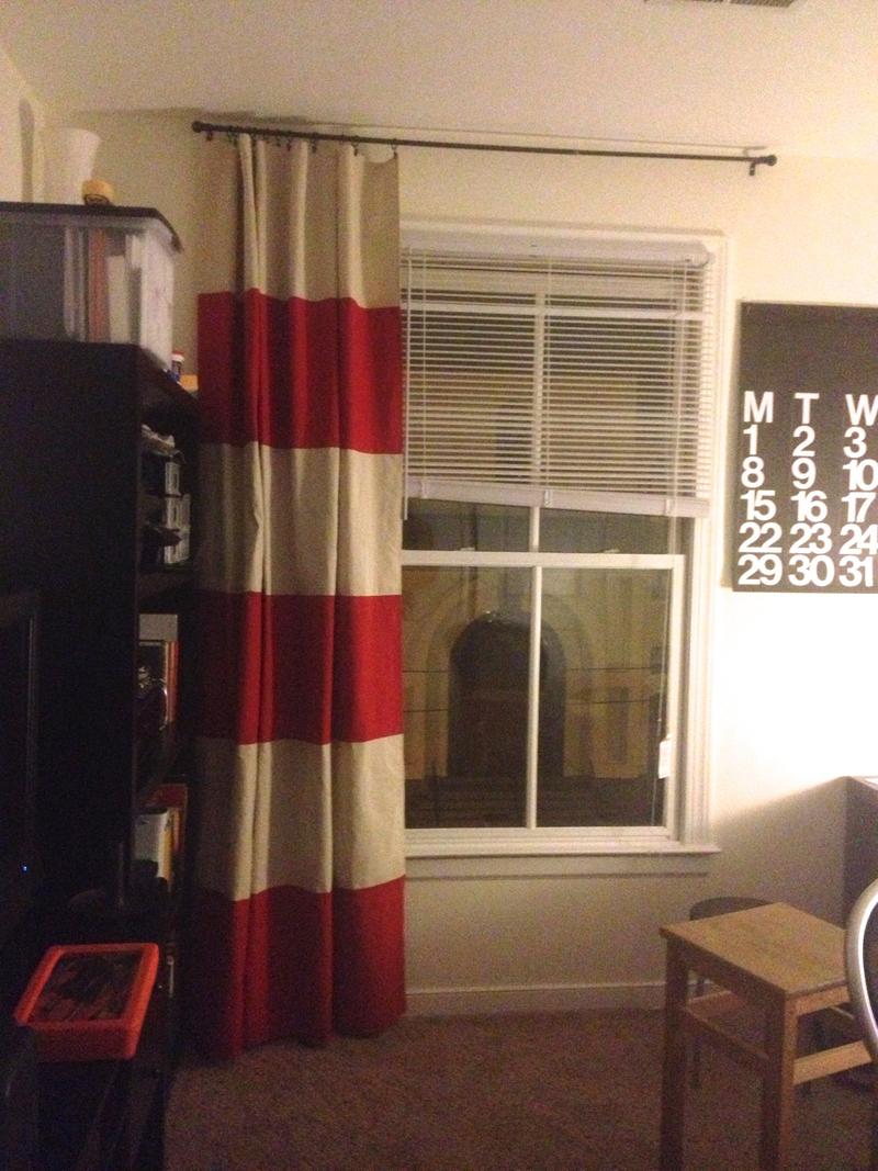 DIY Striped Curtain
