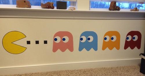 Diy Pac Man Nursery Mural
