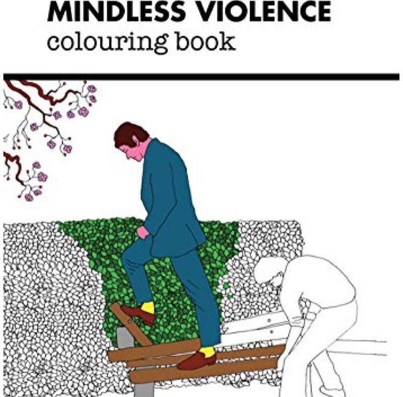 Best gifts for your pregnant friend - mindless violence coloring book