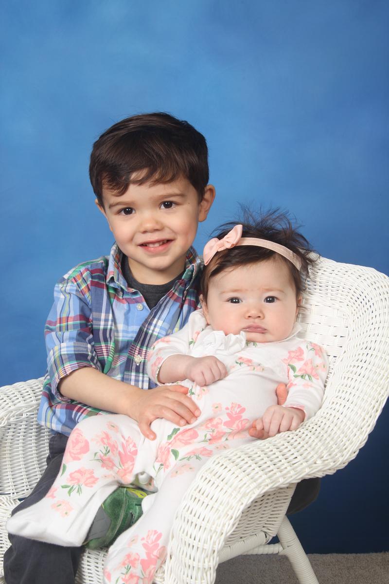 Max and Zoe’s first school picture together!